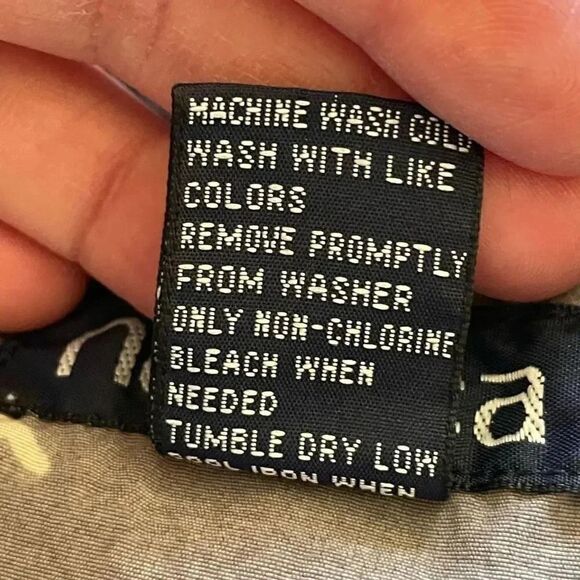 Nautica Gray Blue Men’s Floral Print Short Swimming Trunk Pants SZ S # 1053 - Picture 10 of 11